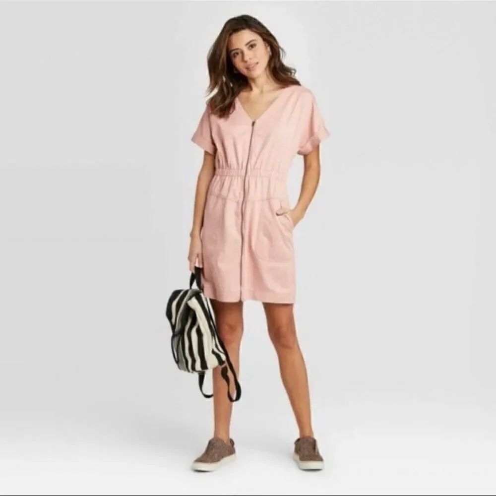 Universal Thread Zip Front Utility Dress 4X NWT